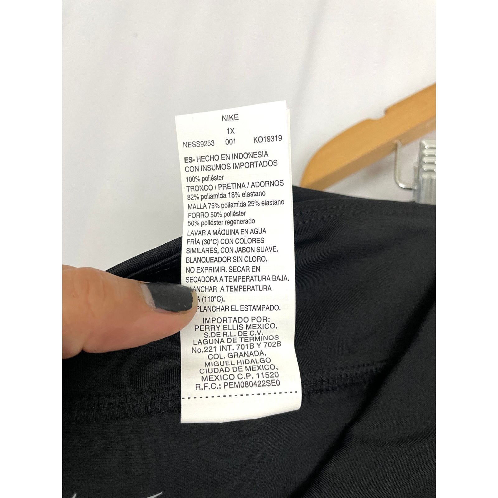 Nike NEW Nike Solid Board Skirt 1X Black Swimsuit Bottoms Size 38" / US 16 / IT 52 - 10 Thumbnail