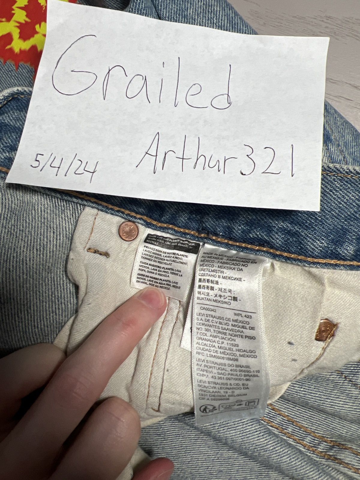 DENIM TEARS Denim Tears Offset Jeans Size US 29 - 7 Thumbnail