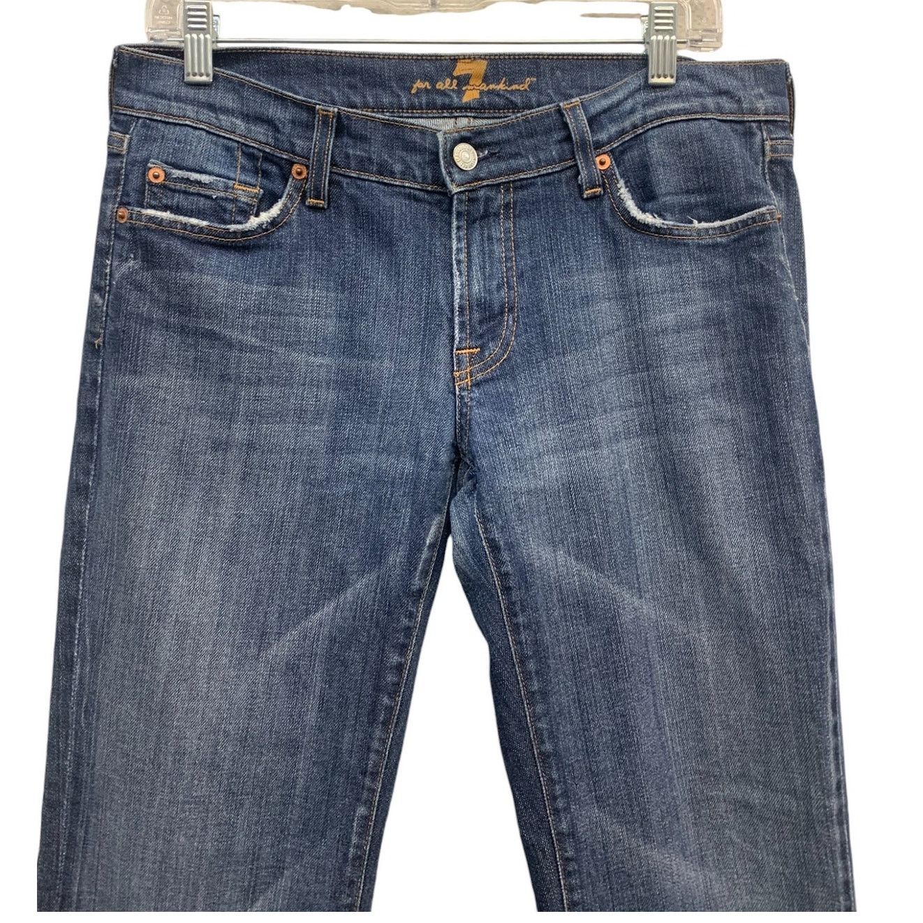 7 For All Mankind 7 For All Man Kind Dark Wash Jeans SZ 30 CUT: 702011 Size 32" / US 10 / IT 46 - 3 Thumbnail