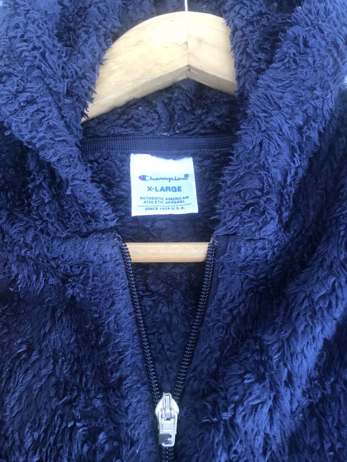 Champion × Vintage Vintage Champion Fleece Hoodies Zipper Size US XL / EU 56 / 4 - 3 Thumbnail