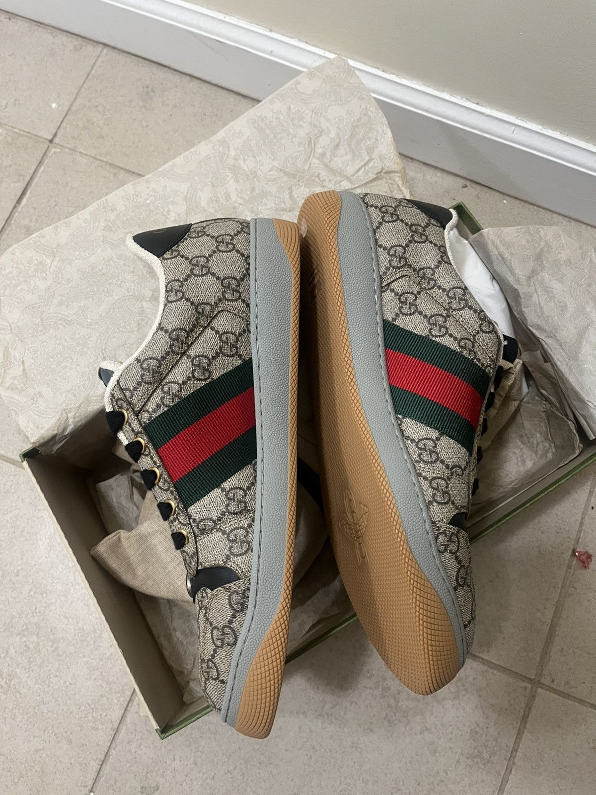 Gucci Gucci Sneakers sz 9uk(10 us) Size US 10 / EU 43 - 12 Thumbnail
