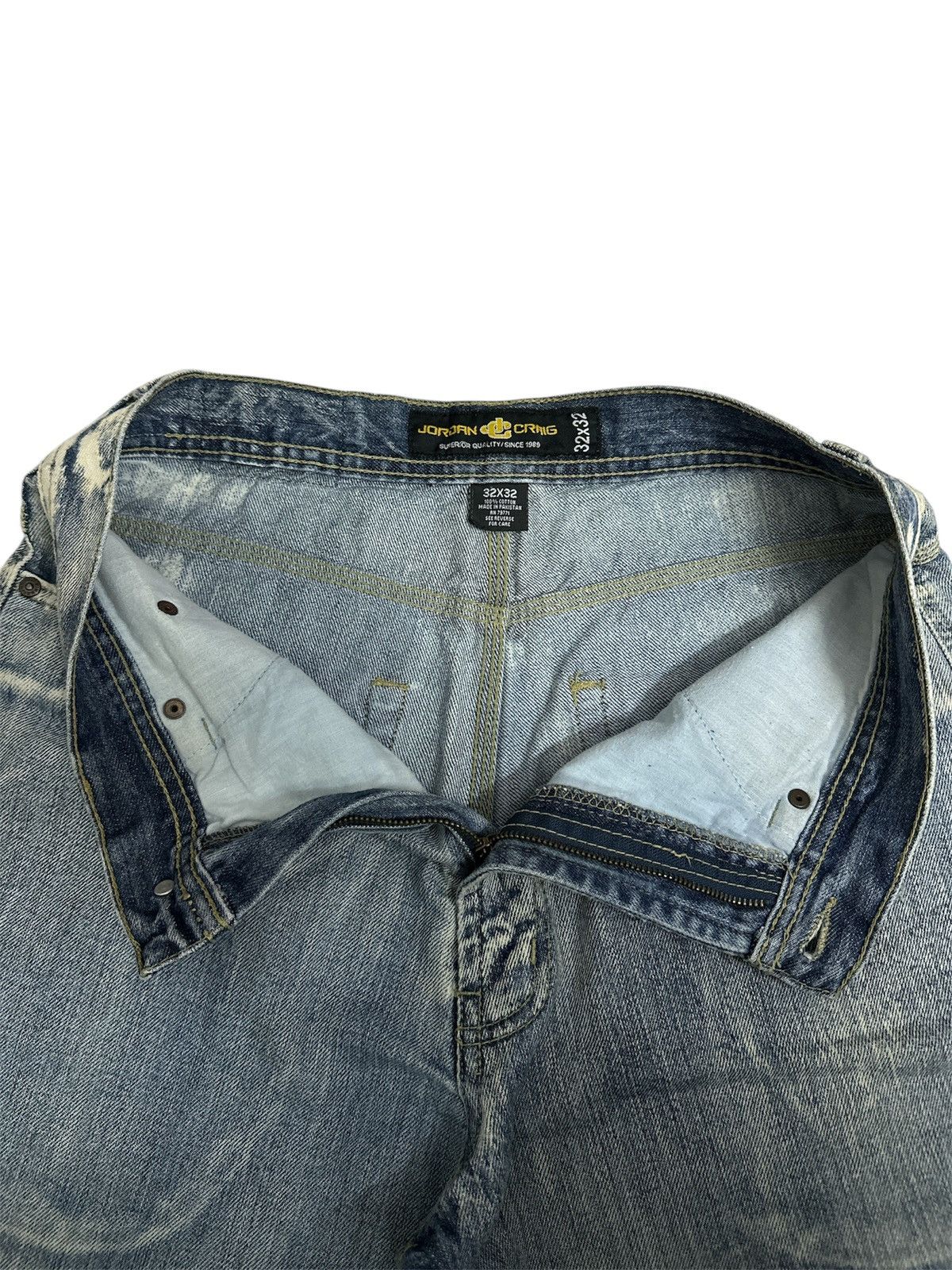 If Six Was Nine 2000s Jordan Craig Dragon Embroidered Y2K Jorts Jnco Goa Lgb Size US 31 - 5 Thumbnail