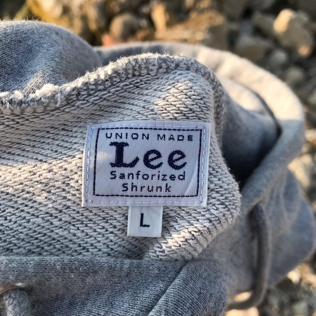 Lee × Vintage Vintage Lee union made Sanforized shrunk Hoodie Jumper crew Size US L / EU 52-54 / 3 - 11 Thumbnail