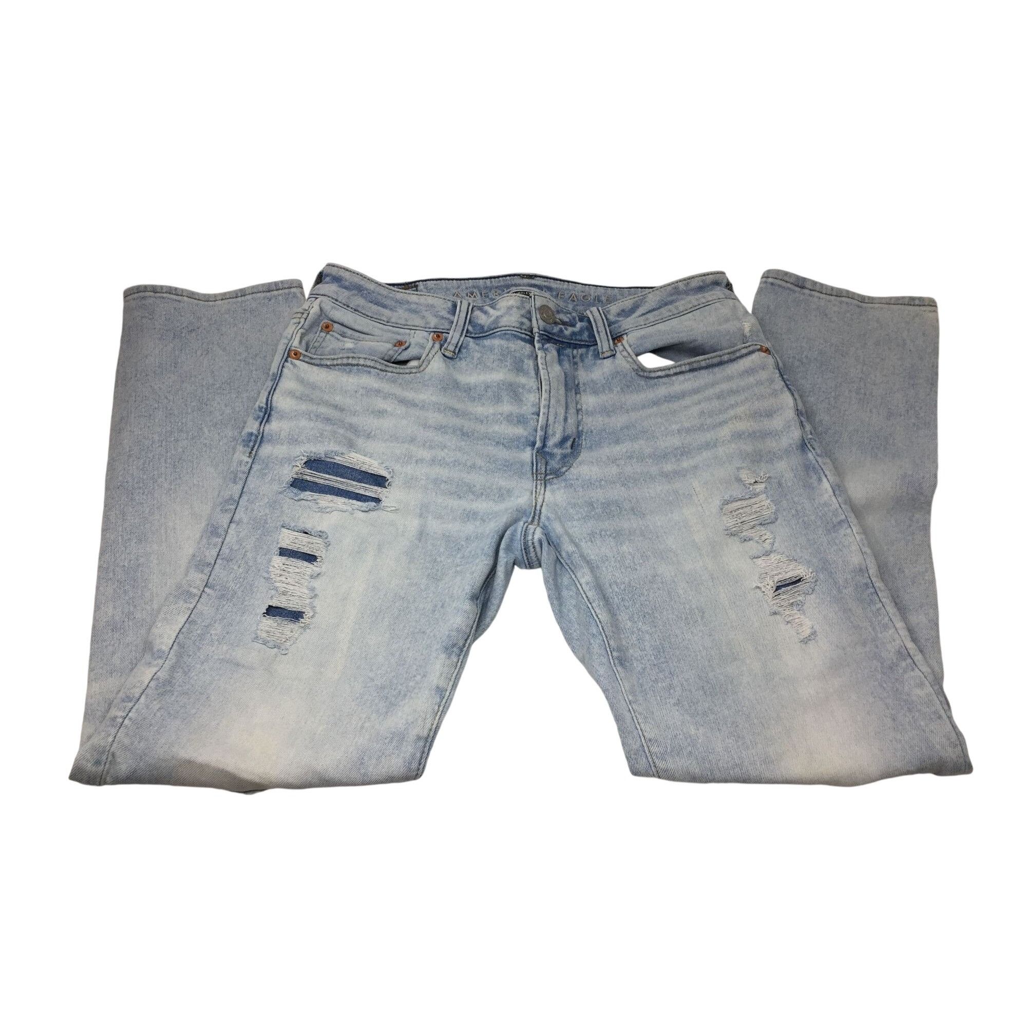 American Eagle Outfitters Mens American Eagle Airflex 360 Slim Blue Jeans Size 32x30 Size US 32 / EU 48 - 2 Thumbnail