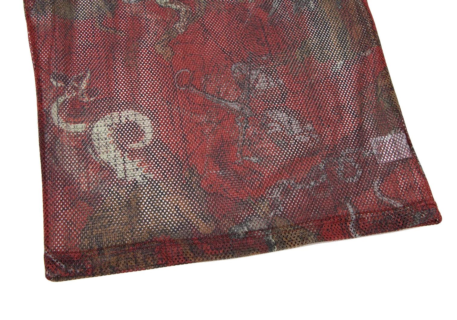 Jean Paul Gaultier Printed Mesh T-shirt in Red, Black, and White Size 48 Size US M / EU 48-50 / 2 - 7 Thumbnail