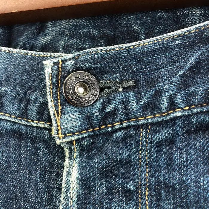 KURO Vtg KURO JAPAN DIAMANTE Collection Selvedge Jeans Denim Pant Size US 34 / EU 50 - 4 Thumbnail