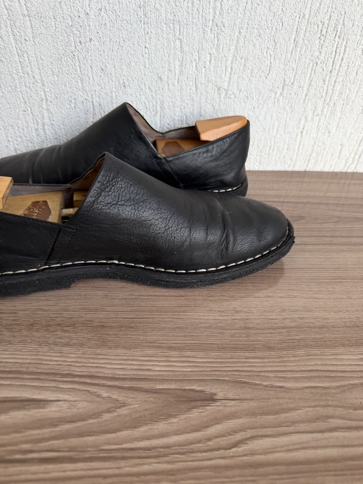 Ann Demeulemeester Leather mules clogs loafer with creep sole Size US 8 / EU 41 - 10 Thumbnail