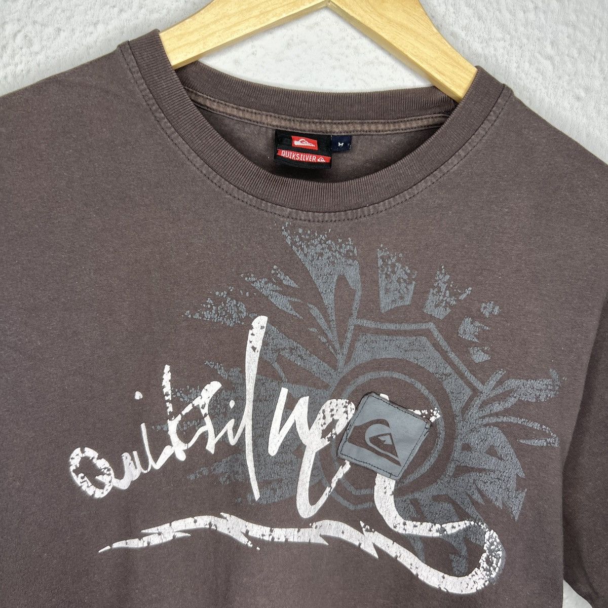 Quiksilver Vintage 90s Quiksilver Brown Tee Tshirt Surf Style Surfing Size US M / EU 48-50 / 2 - 4 Thumbnail