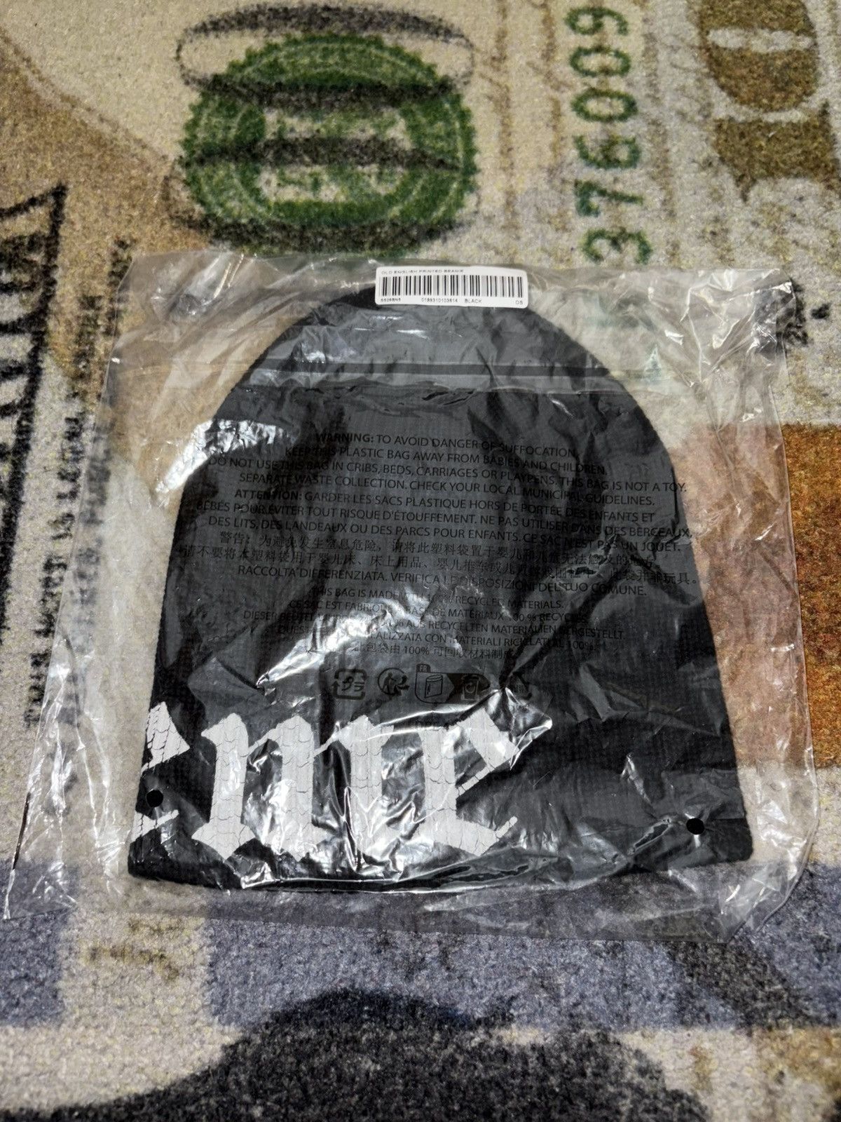 Supreme Supreme Old English Printed Beanie Size ONE SIZE - 2 Thumbnail