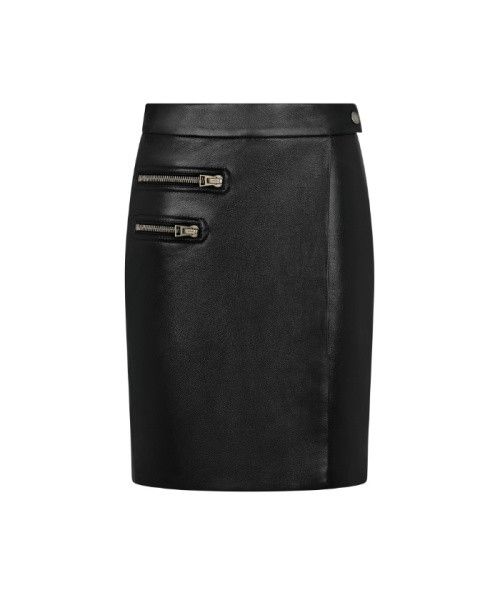 Tom Ford o1w1db10525 GCL874 Leather Mini Skirt in Black Size 28" / US 6 / IT 42 - 1 Preview