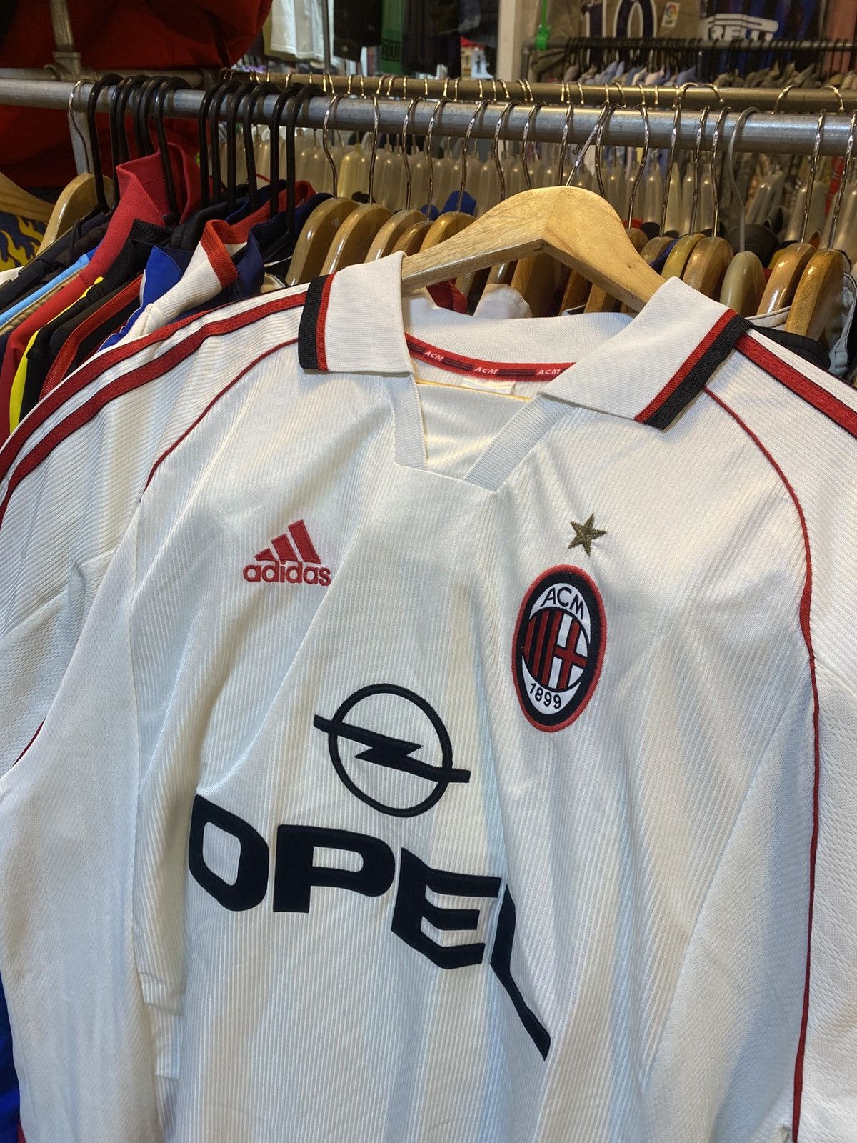 Adidas Vintage 1999-2000 AC Milan Away Kit MALDINI 3 Size US L / EU 52-54 / 3 - 4 Thumbnail