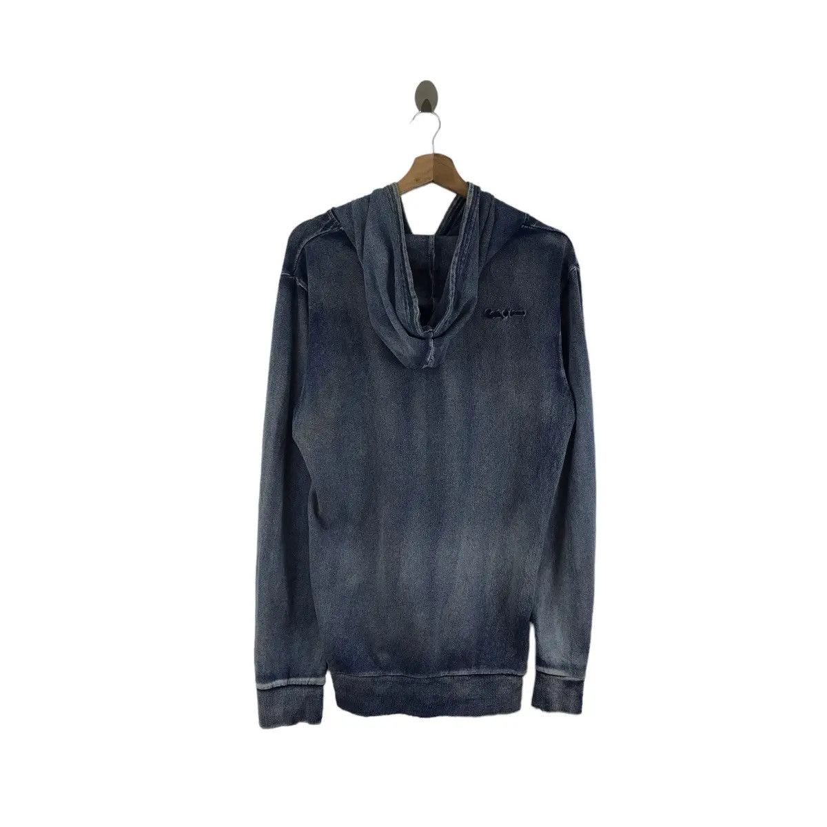 Vintage Vintage COOK JEANS JAPAN Pure Indigo Natural Distress Jacket Size US L / EU 52-54 / 3 - 4 Thumbnail
