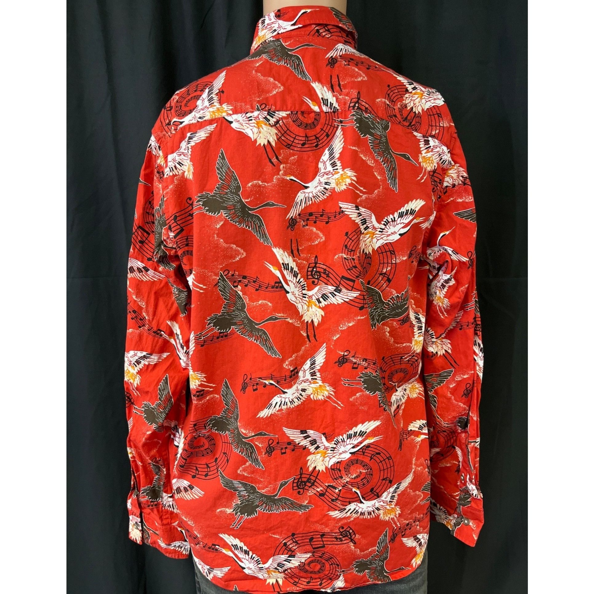 Joe Browns Joe Browns Men's Red Birds & Musical Notes Shirt/Button Up 3 Size US M / EU 48-50 / 2 - 2 Thumbnail