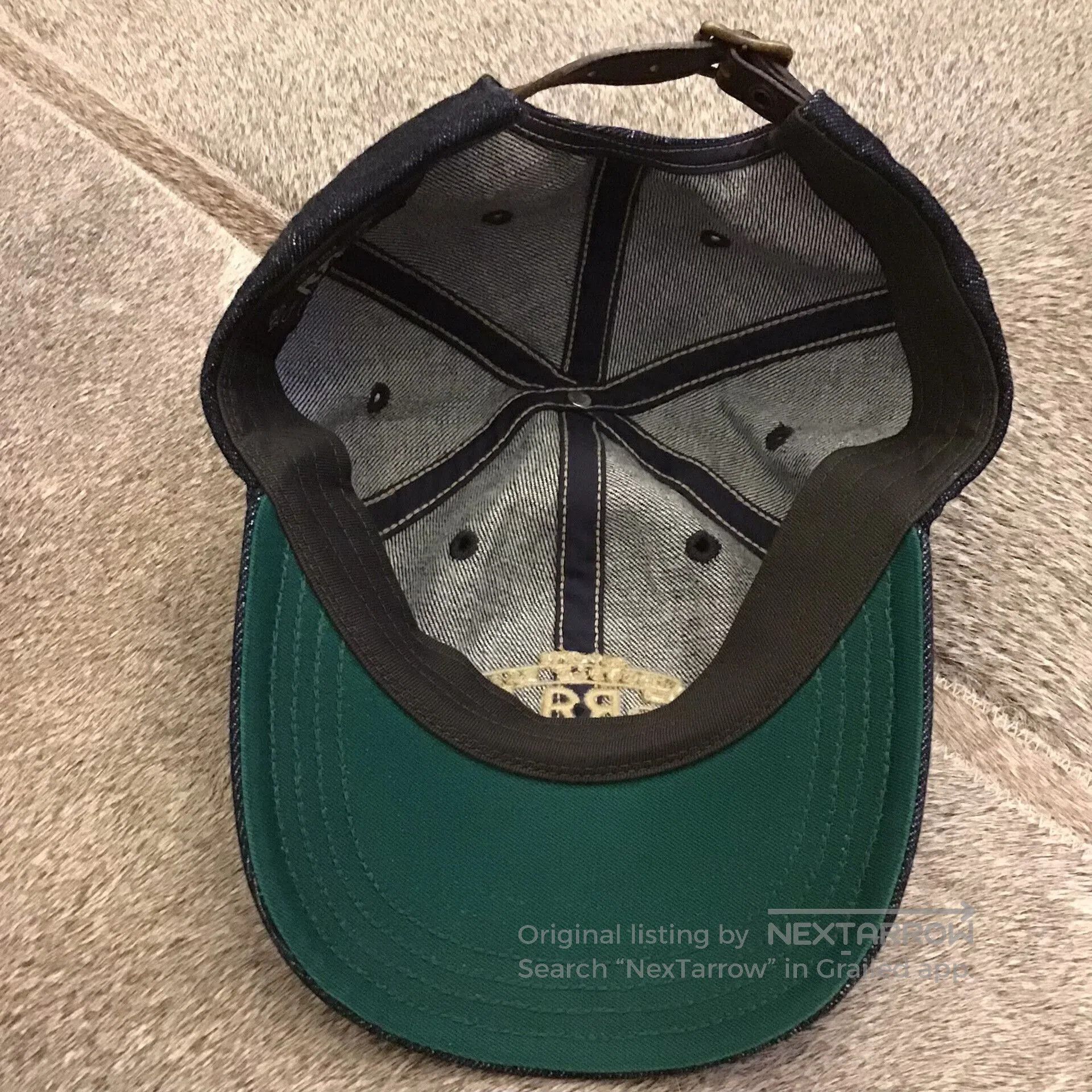 RRL Ralph Lauren RRL Denim Cap with Adjustable Strap. Size ONE SIZE - 4 Thumbnail