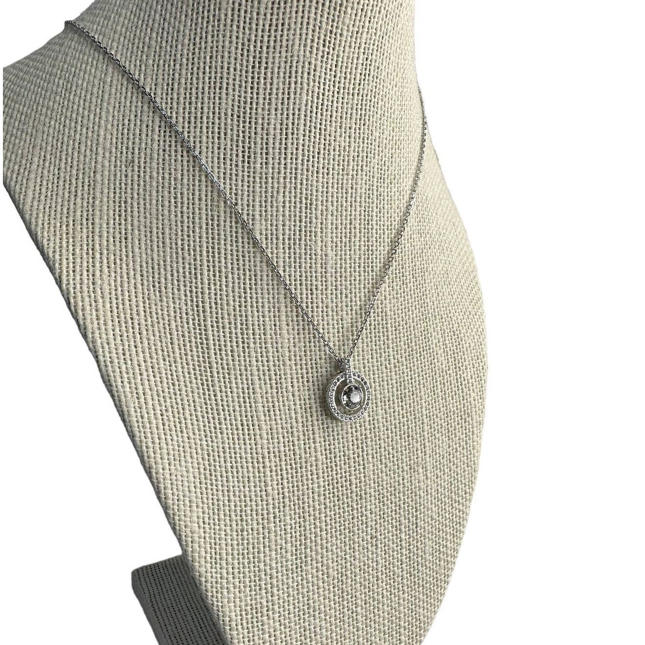 Swarovski Swarovski Lavender Round shape Rhodium plated Necklace Size ONE SIZE - 5 Thumbnail