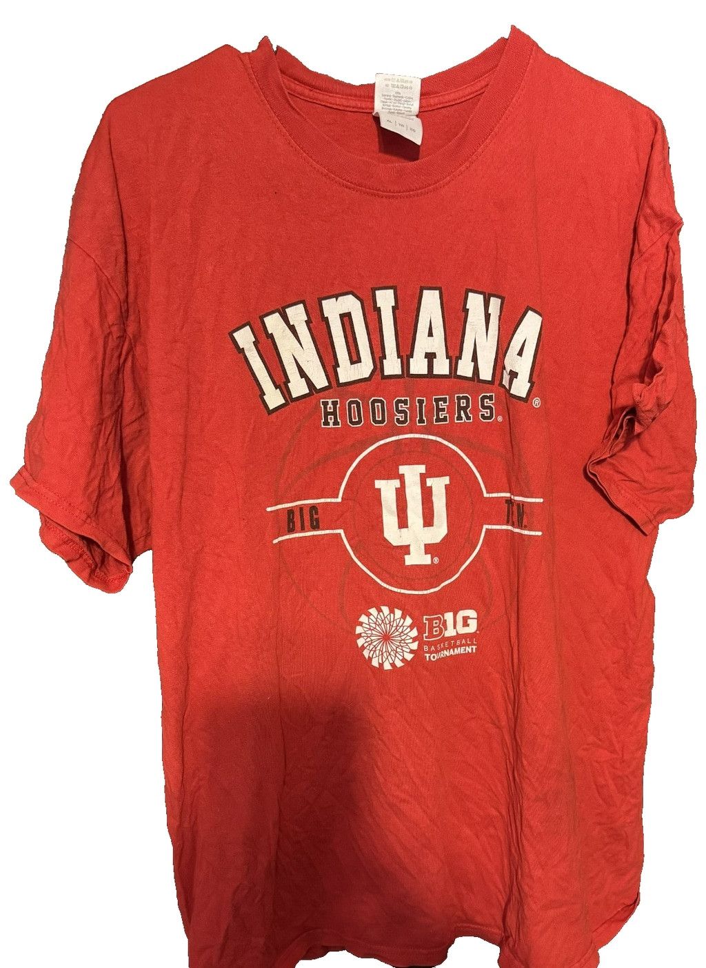 The Unbranded Brand Indiana Hoosiers Men’s Sz XL Red T-Shirt B1G Tournament Size US XL / EU 56 / 4 - 1 Thumbnail