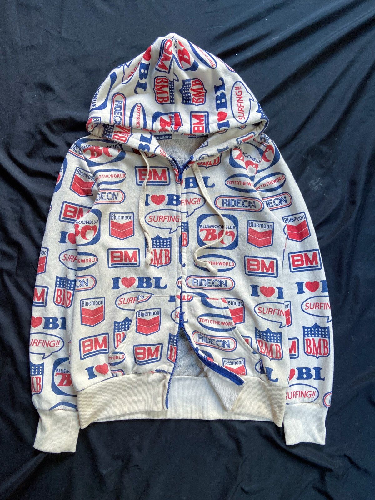 Beauty Beast BLUE MOON BLUE JAPANESE ZIP HOODIE Size US S / EU 44-46 / 1 - 1 Thumbnail