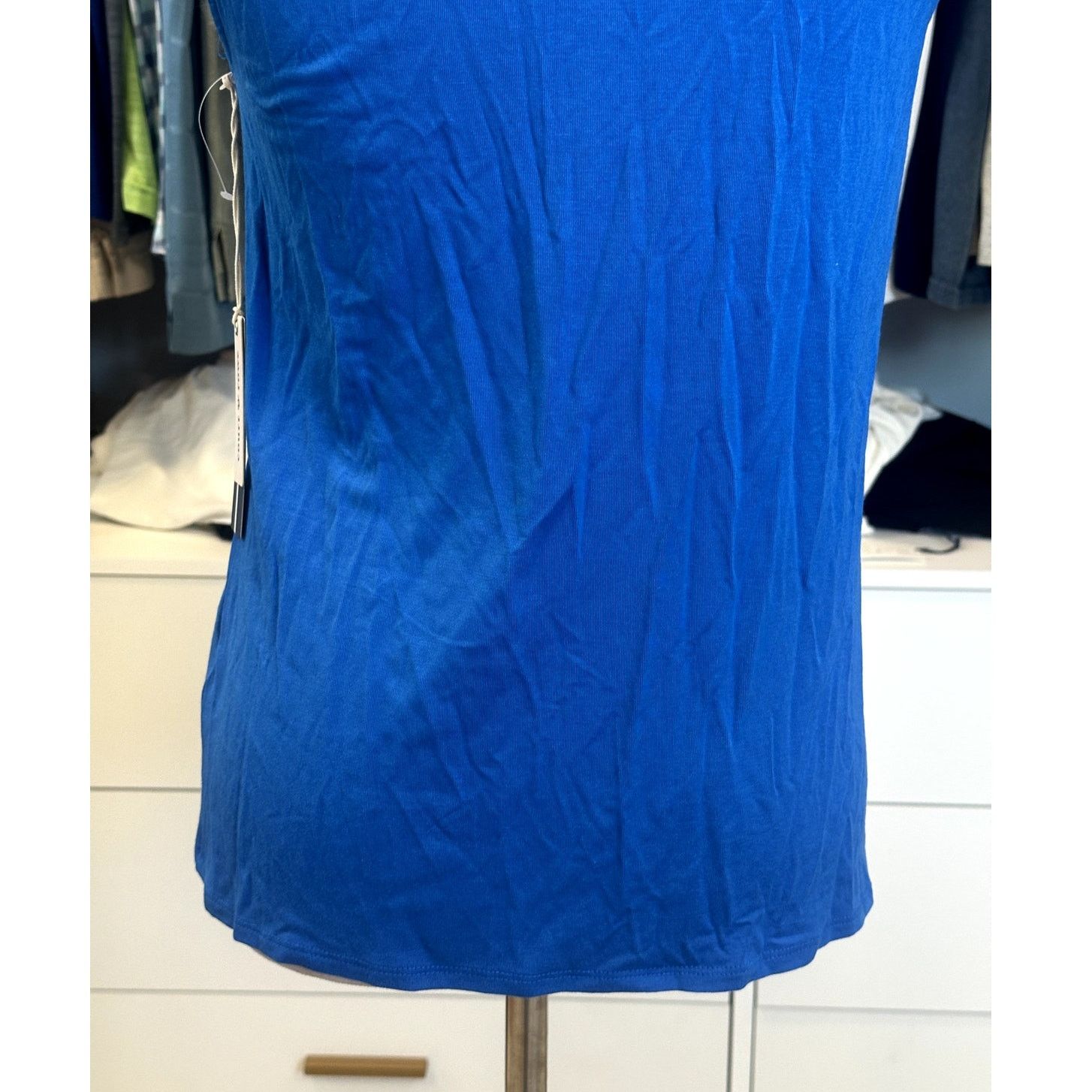 Other Court & Rowe Womens Blue Sleeveless Turtle Neck Blouse S NWT Size S / US 4 / IT 40 - 6 Thumbnail