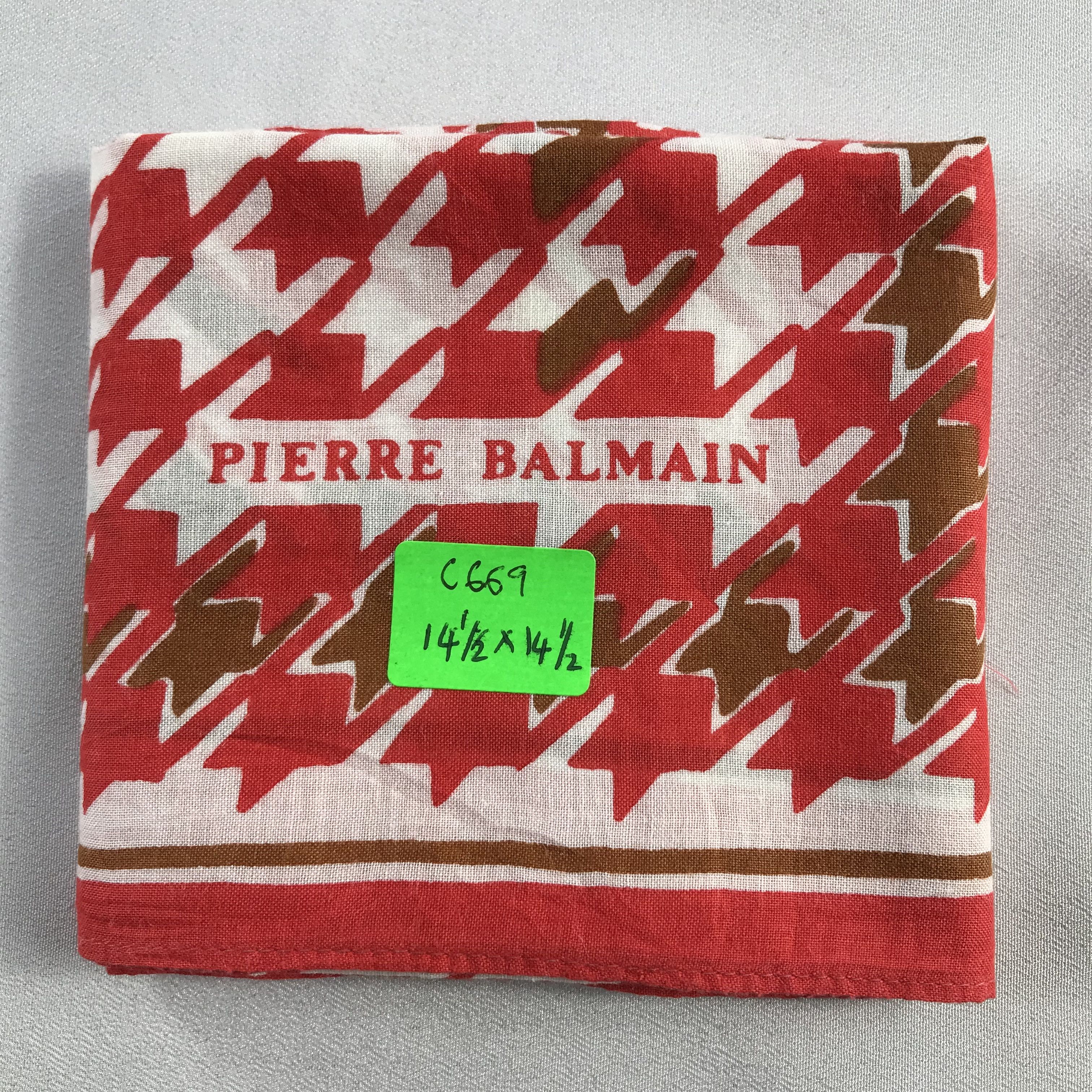 Pierre Balmain Pierre Balmain Handkerchief / Bandana / Neckerchief C669 Size ONE SIZE - 7 Thumbnail