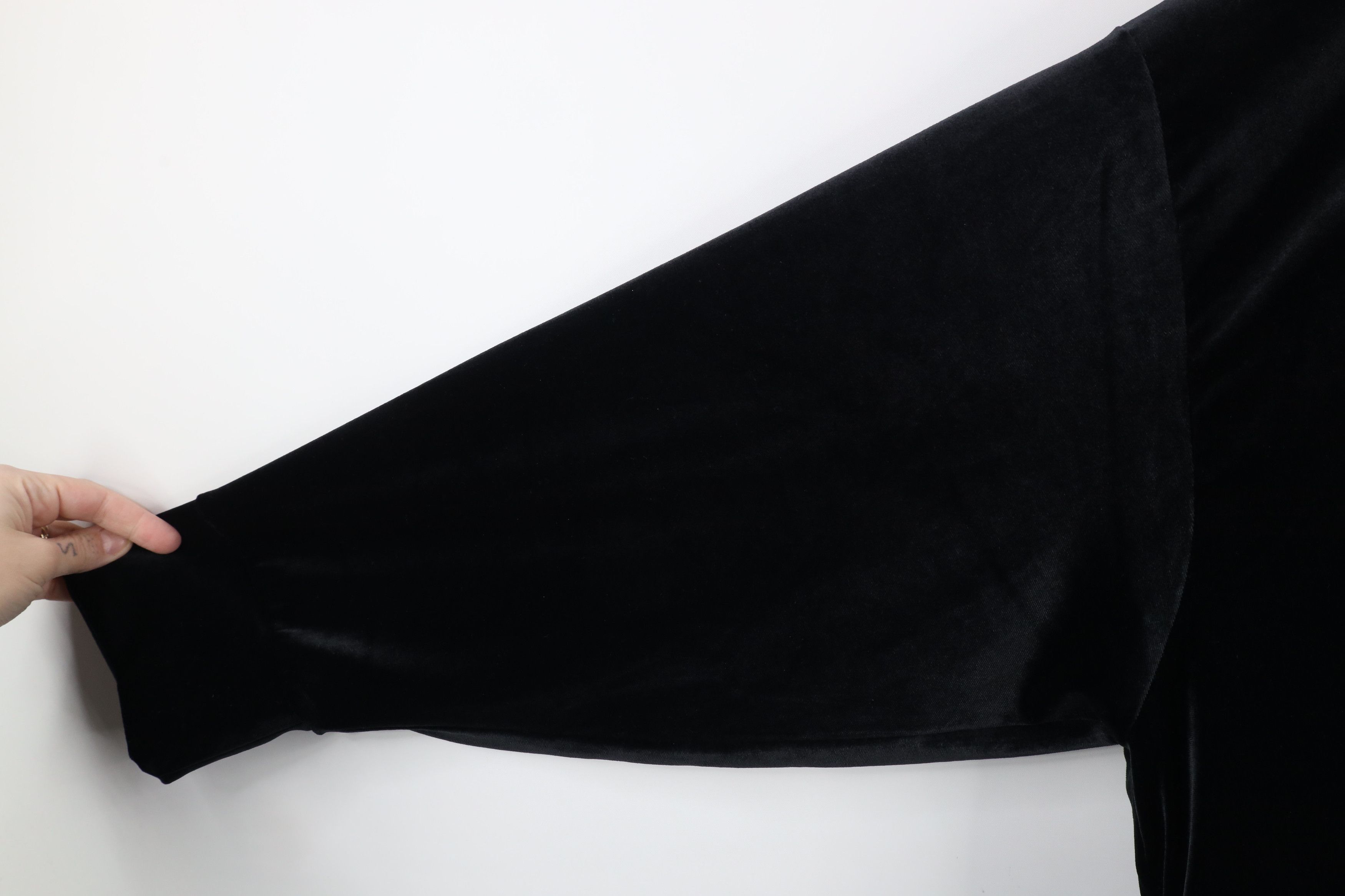Athleta × Vintage Athleta Retroplush Heavyweight Crewneck Sweatshirt Black Size XXL / US 16-18 / IT 52-54 - 9 Thumbnail