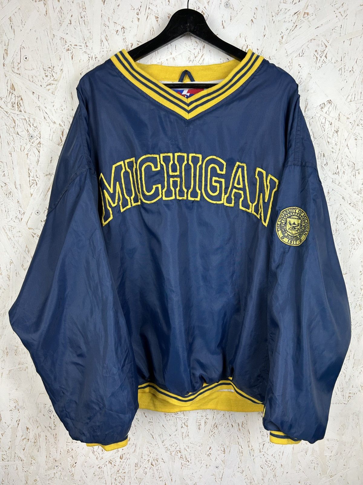 Pro Player 90s Pro Player Michigan Wolverines University Nylon Sweat Size US L / EU 52-54 / 3 - 1 Thumbnail