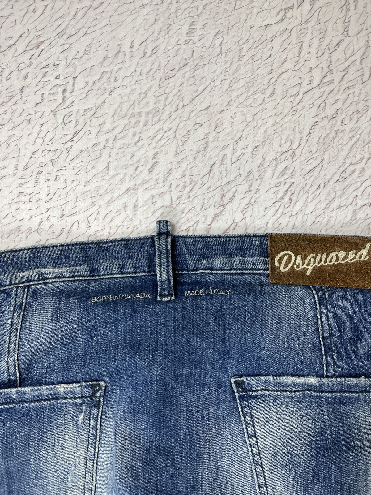 Dsquared2 Dsquared d2 vintage distressed denim jeans paint embroidery Size US 30 / EU 46 - 15 Thumbnail