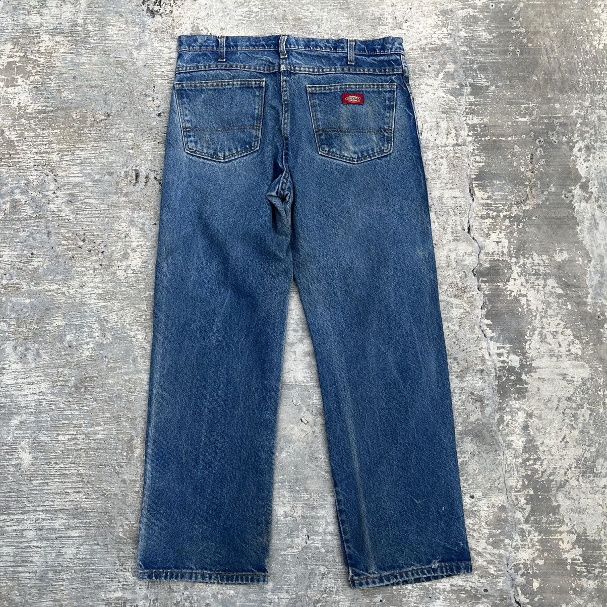 Dickies Vintage Dickies Dirty Denim Jeans Regular Fit Size 34x29 Size US 34 / EU 50 - 2 Thumbnail