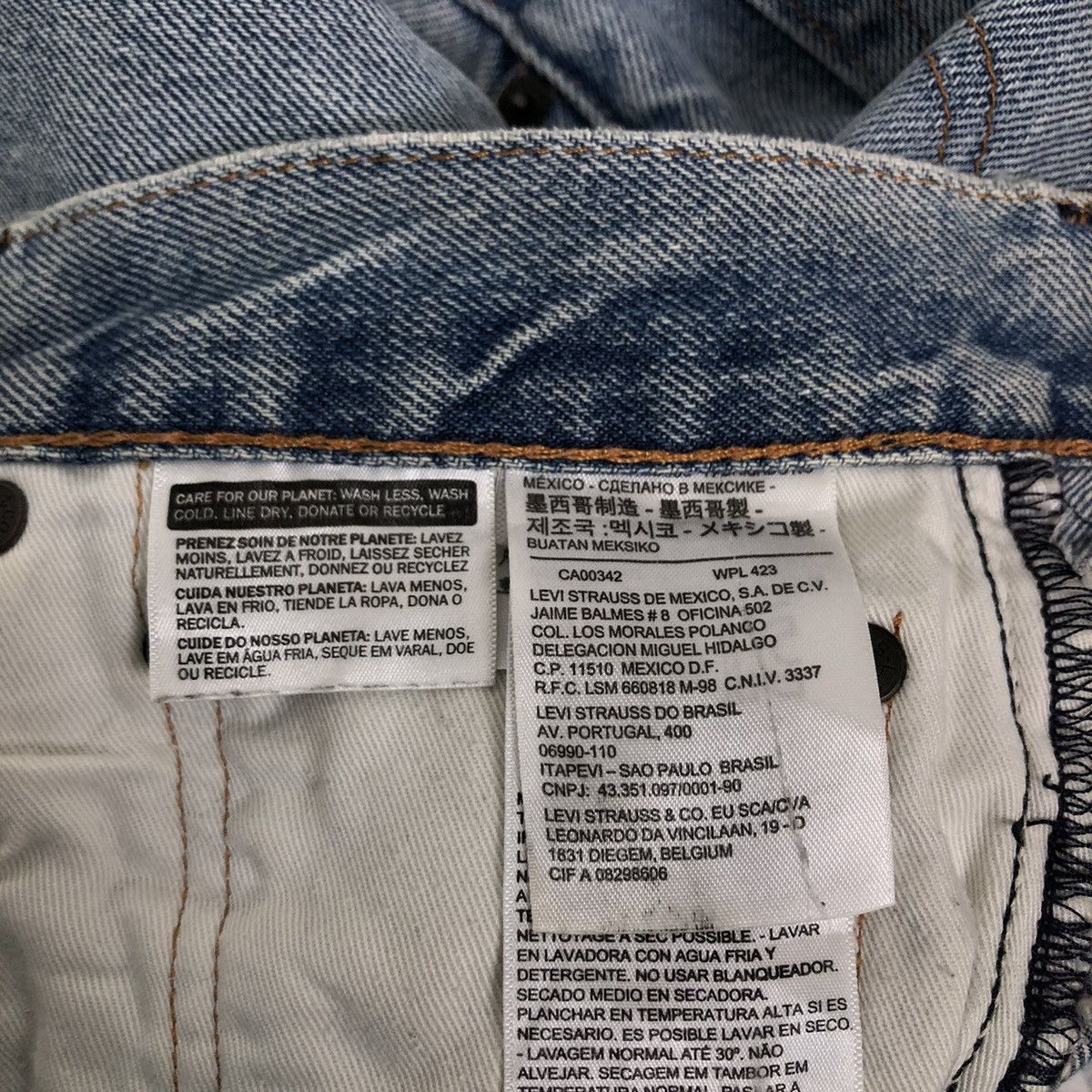 Levi's Vintage Clothing 🔥VINTAGE LEVI’S LOT 505 STRAIGHT CUT DISTRESSED DENIM JEANS Size US 32 / EU 48 - 14 Thumbnail