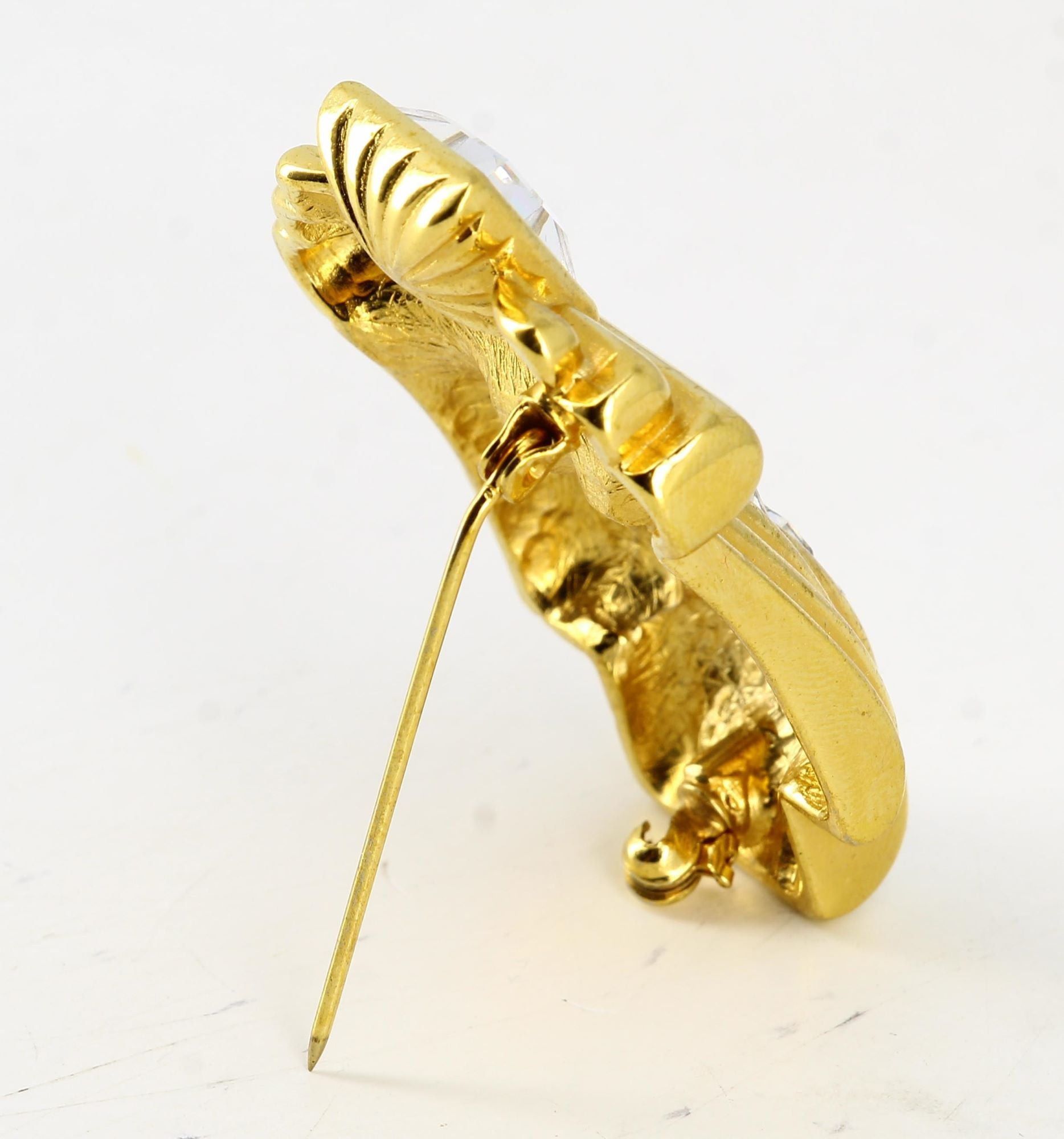 image of Vintage Goosens Paris Golden Brooches, Women's