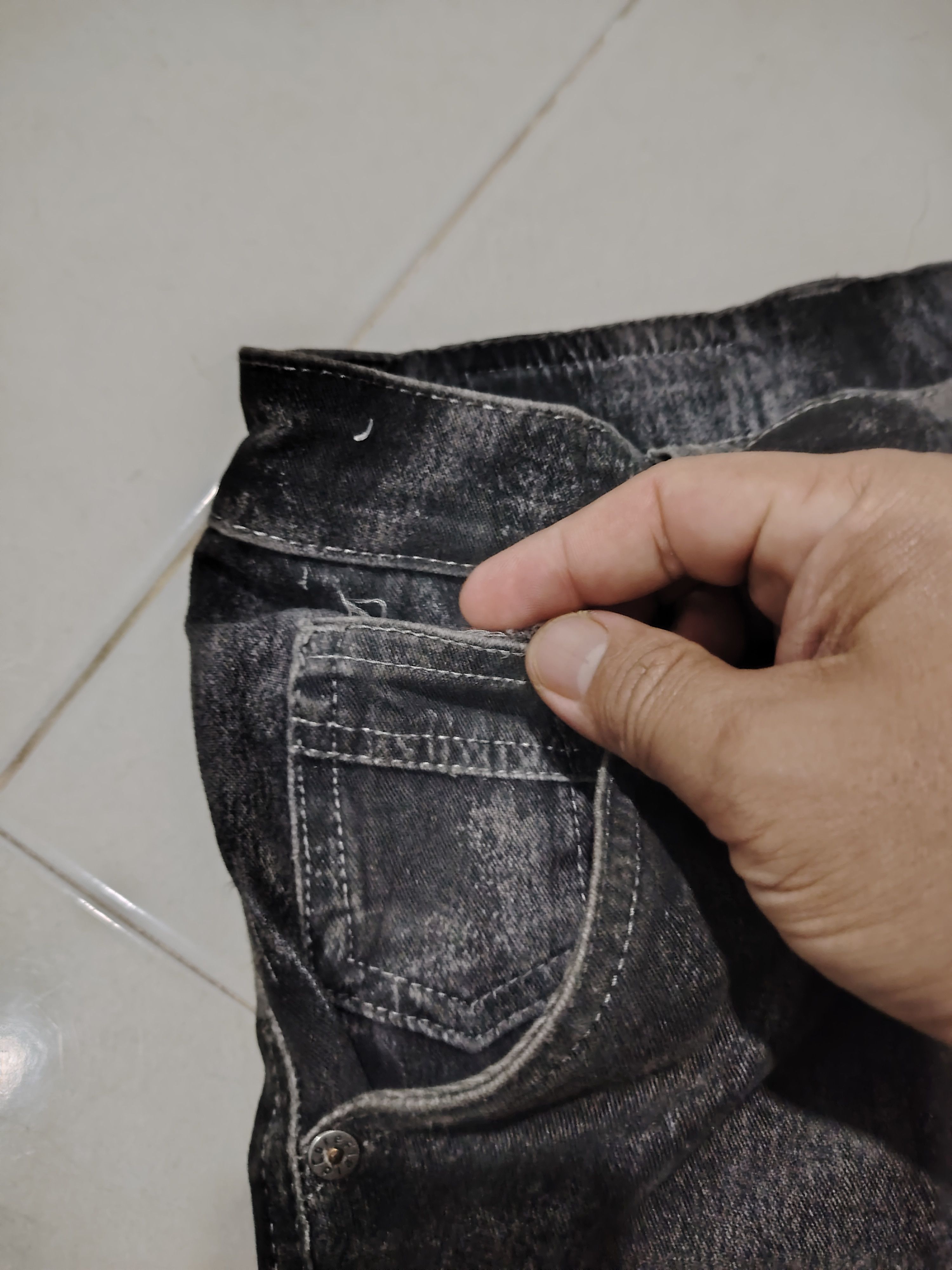 Japanese Brand FieldCore Black ripped distressed vtg cargo pants Size US 32 / EU 48 - 5 Thumbnail