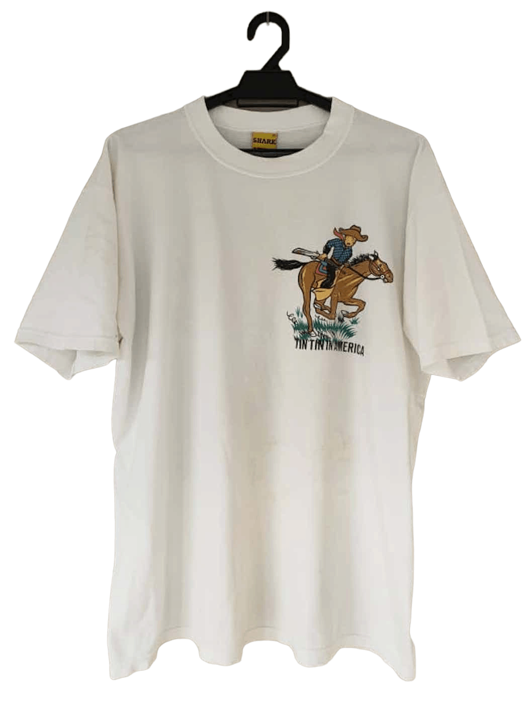 Cartoon Network ❎ Tintin in America Shark Attack Backhit Print Size US XL / EU 56 / 4 - 2 Thumbnail