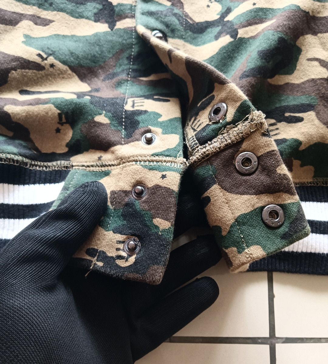 Japanese Brand VARSITY JACKET VISION STREET WEAR STYLE CAMO Size US M / EU 48-50 / 2 - 10 Thumbnail