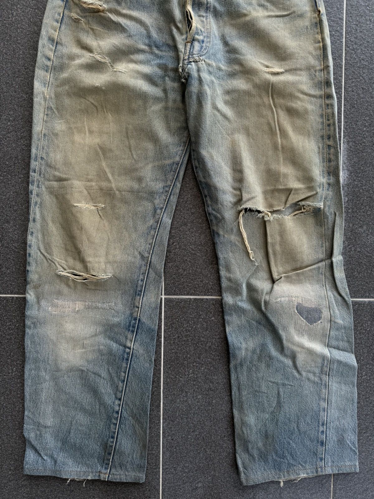 Levi's Vintage 80s Levi's 501 Selvedge Distressed Jeans Kurt Cobain Size US 31 - 4 Thumbnail