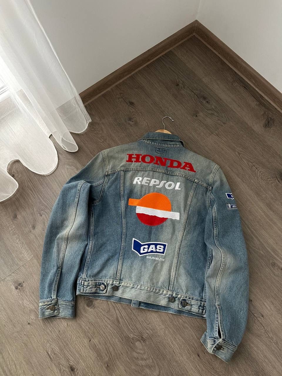 Honda × Vintage Vintage Honda Repsol GAS Racing Denim Jacket Size US M / EU 48-50 / 2 - 8 Thumbnail