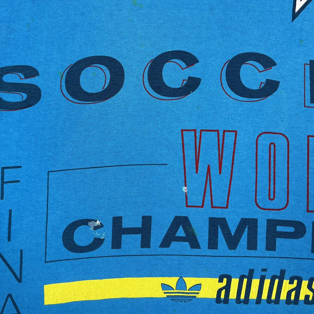 Adidas Vintage Adidas Soccer World Champion rare tee 1994 Size US S / EU 44-46 / 1 - 10 Thumbnail