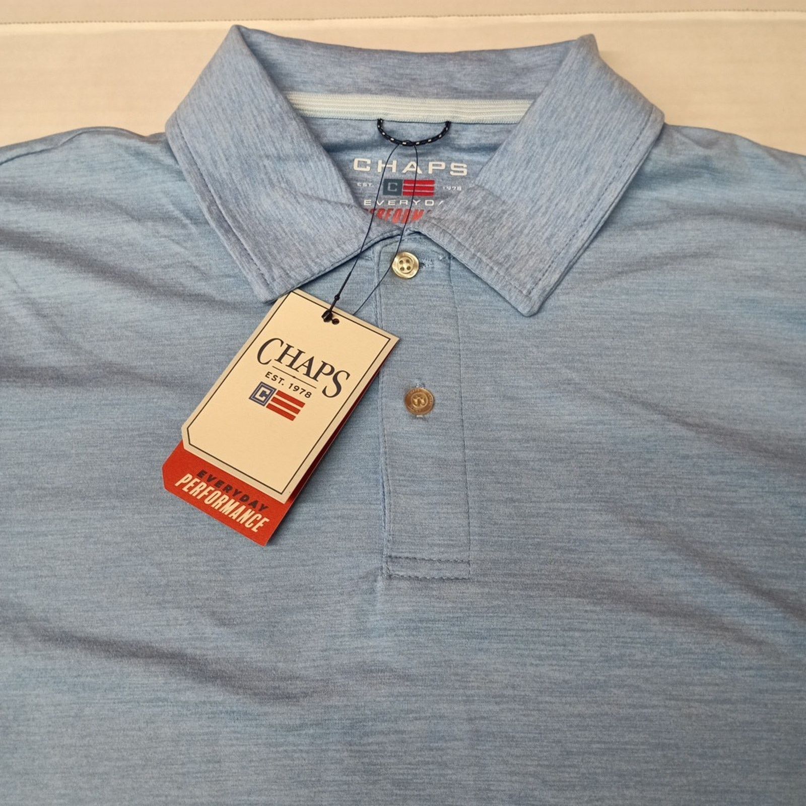Chaps Chaps Everyday Performance Polo Shirt Men's Size XL Blue Size US XL / EU 56 / 4 - 2 Thumbnail