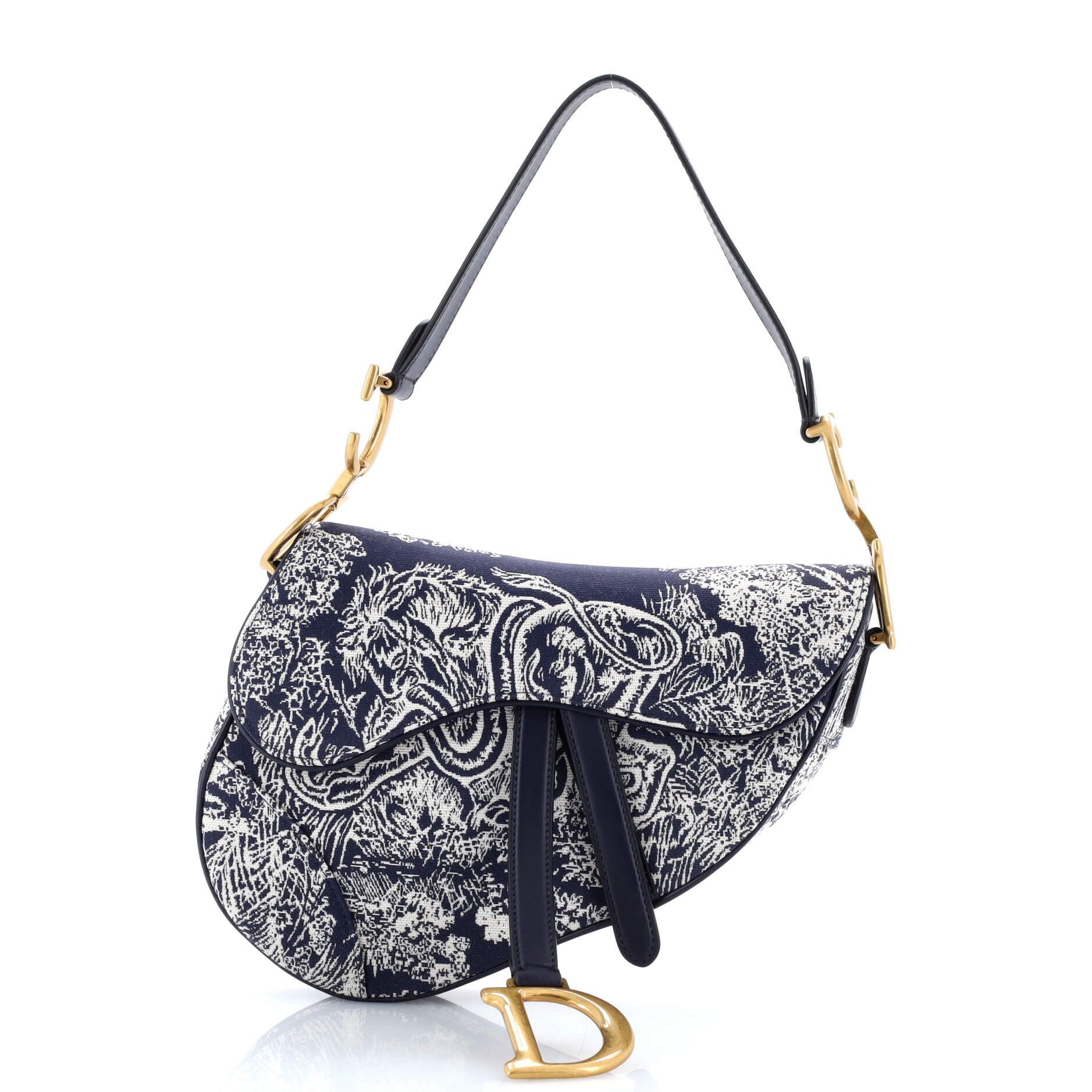 Toile De Jouy Saddle Bag