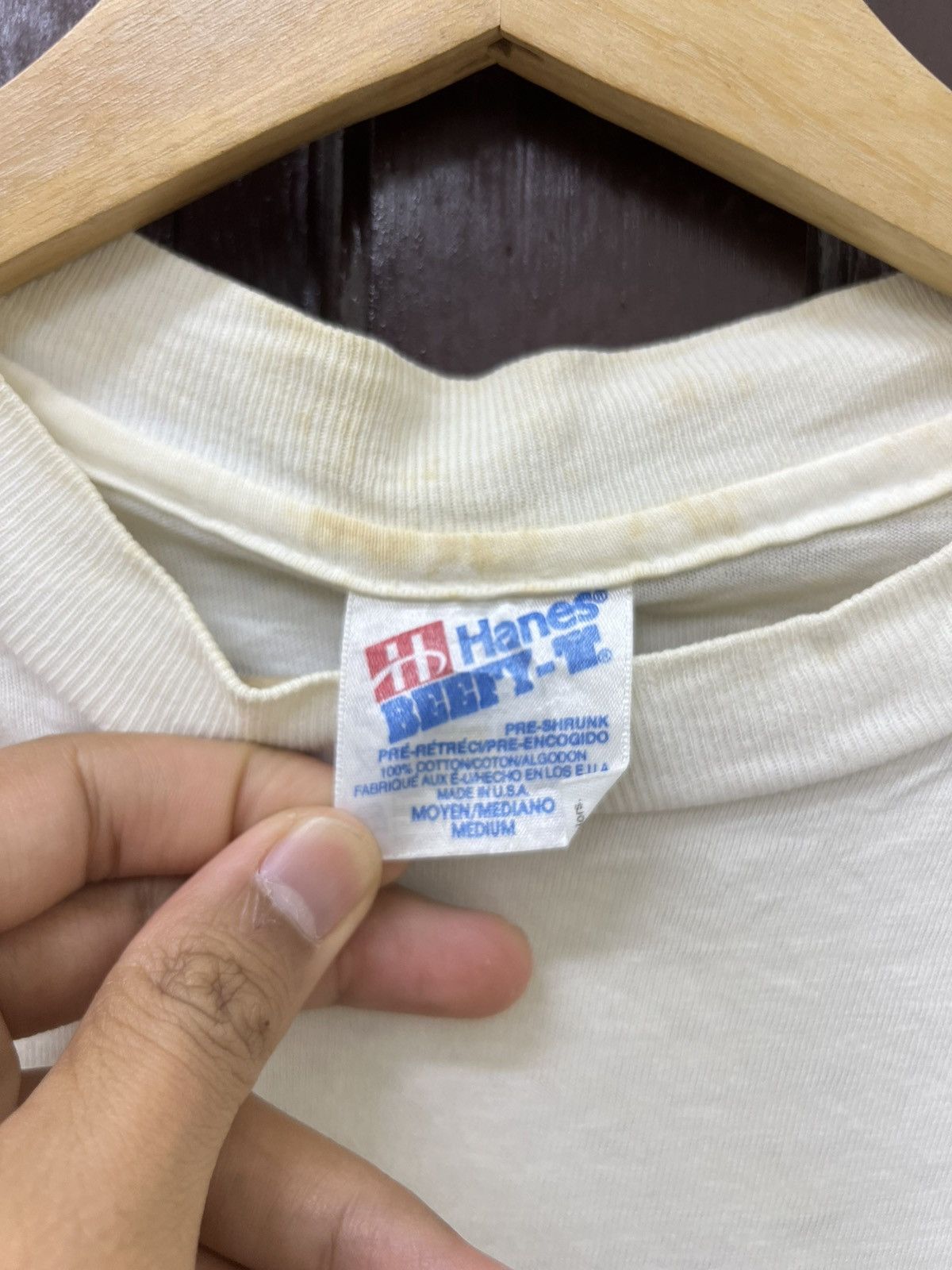 Hanes Vintage Thrashed 90s Hanes Tag Island Logo Hawaii Tee Size US M / EU 48-50 / 2 - 7 Thumbnail