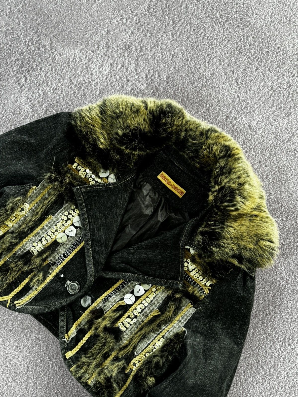 Designer Vintage Y2K Denim Western Cropped Distressed Jacket Size M / US 6-8 / IT 42-44 - 6 Thumbnail