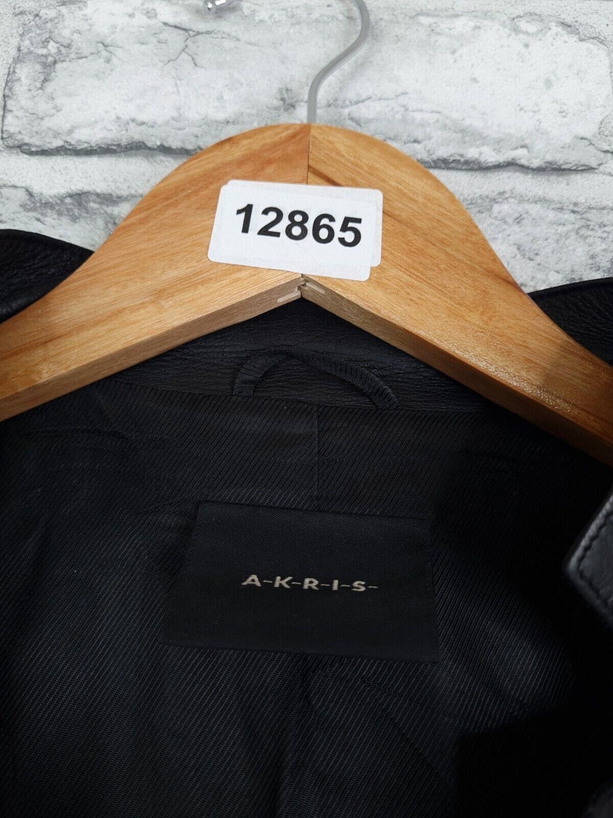 Akris Akris Leather Jacket UK 14 Black Coat Super Soft Size L / US 10 / IT 46 - 4 Thumbnail