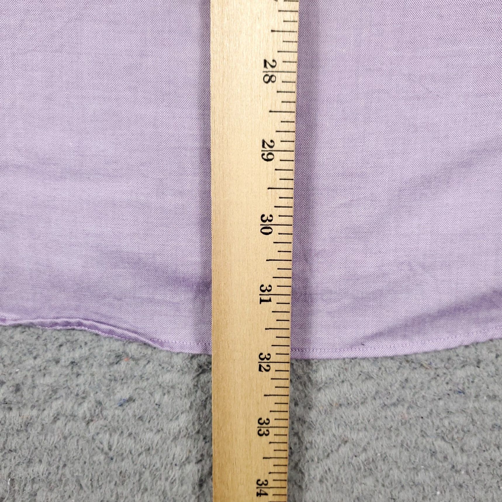 Ralph Lauren Ralph Lauren Dress Shirt Mens 17 Purple Long Sleeve Button-Down Cotton Size 46R - 6 Thumbnail