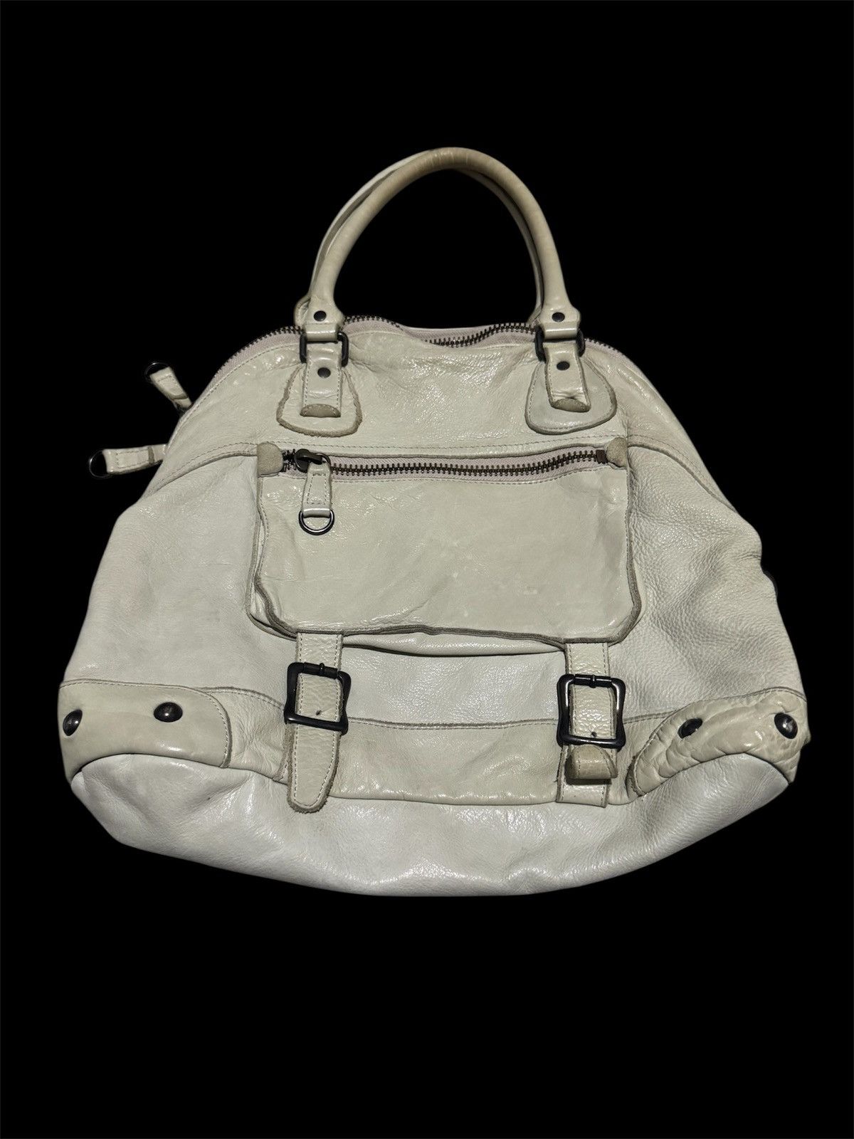 Genuine Leather 🇯🇵 Genuine Leather Paddington Gothic Multipocket Tote Handbag Size ONE SIZE - 1 Thumbnail