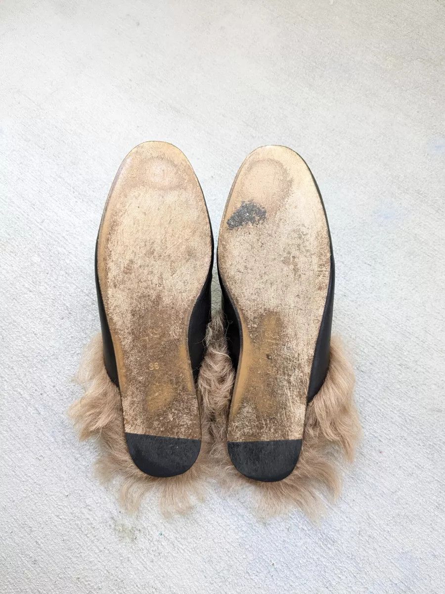 Gucci Gucci Princetown Horsebit Loafers Black 6 36 Leather Fur Size US 6 / IT 36 - 13 Thumbnail