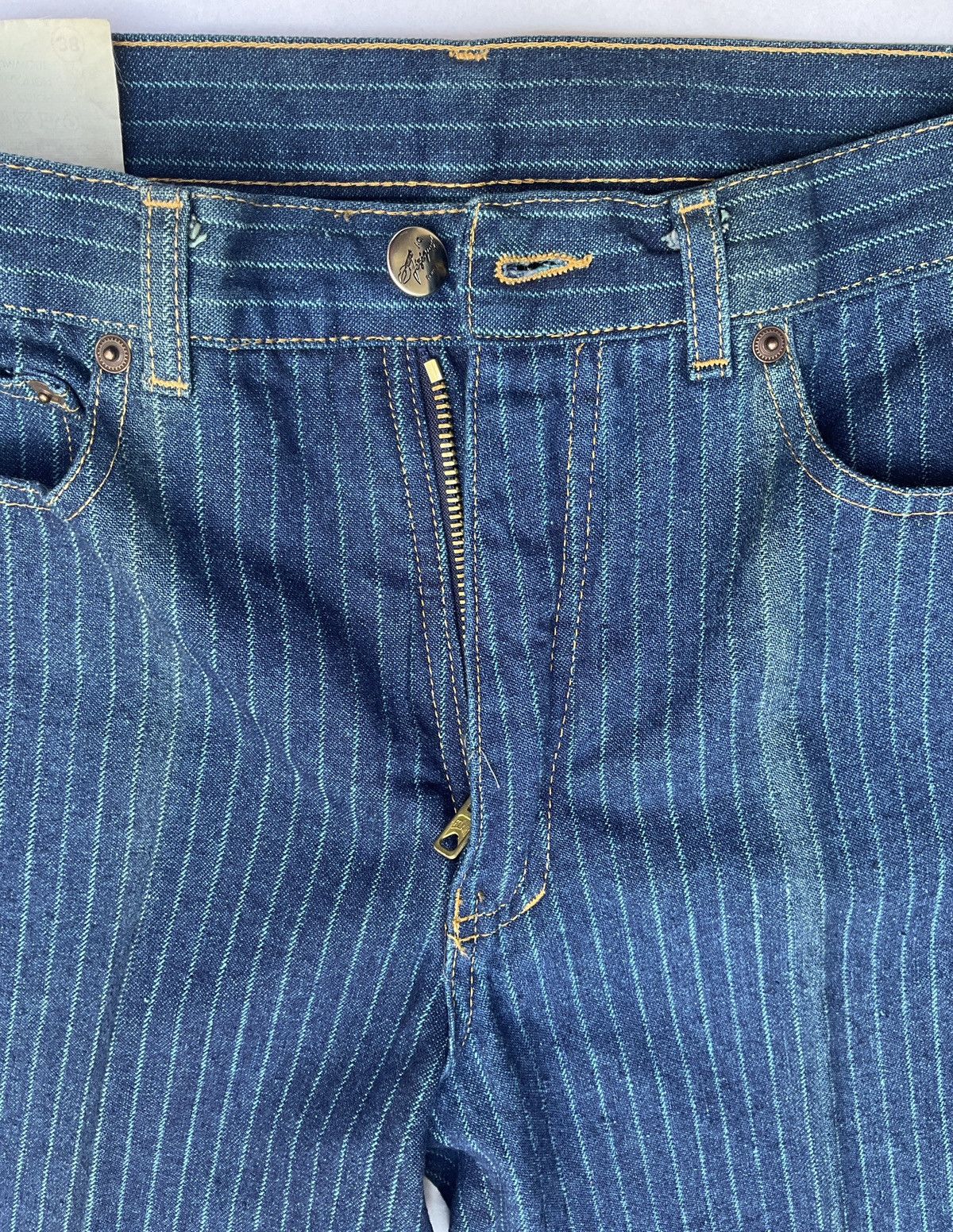 Vintage Vintage Jézékiel striped jeans Size 26" / US 2 / IT 38 - 7 Thumbnail