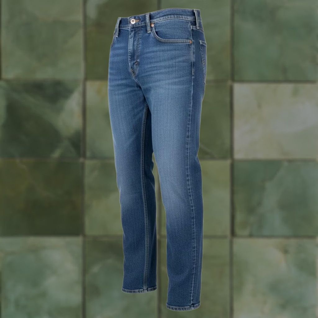 Levi's Levi's 511 Jeans Mens 32x32 Blue Medium Wash Slim Tapered Stretch Denim Zip Fly Size US 32 / EU 48 - 1 Thumbnail