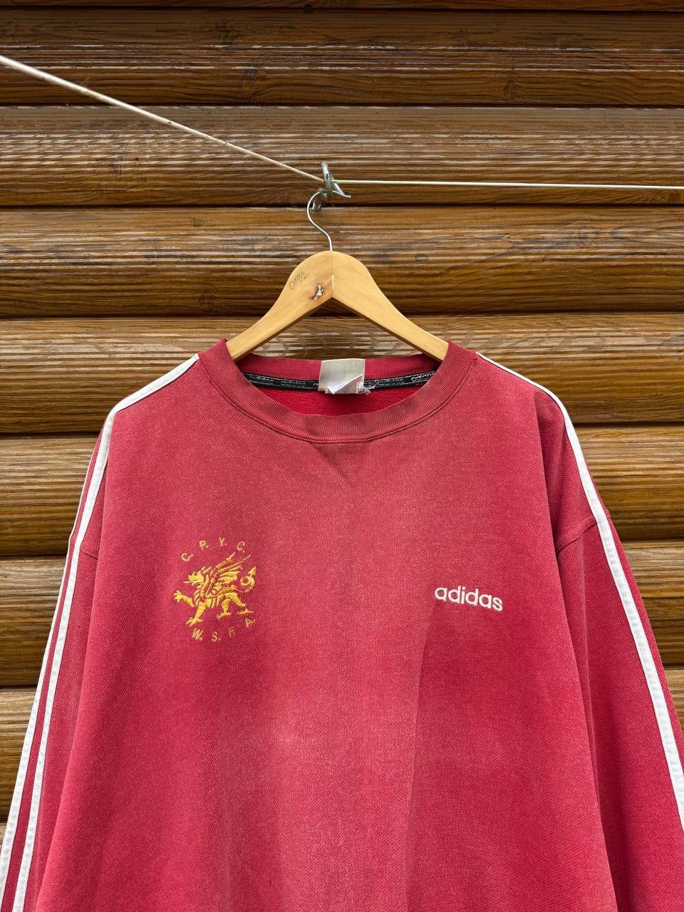 Adidas Vintage Adidas W.S.F.A. Welsh Wales Sweatshirt 90s Football Size US XL / EU 56 / 4 - 2 Thumbnail