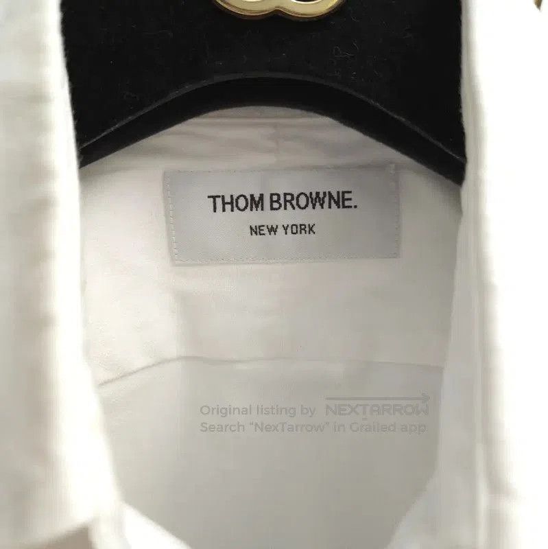 Thom Browne Thom Browne White Cotton Long Sleeve Shirt . Size S / US 4 / IT 40 - 4 Thumbnail