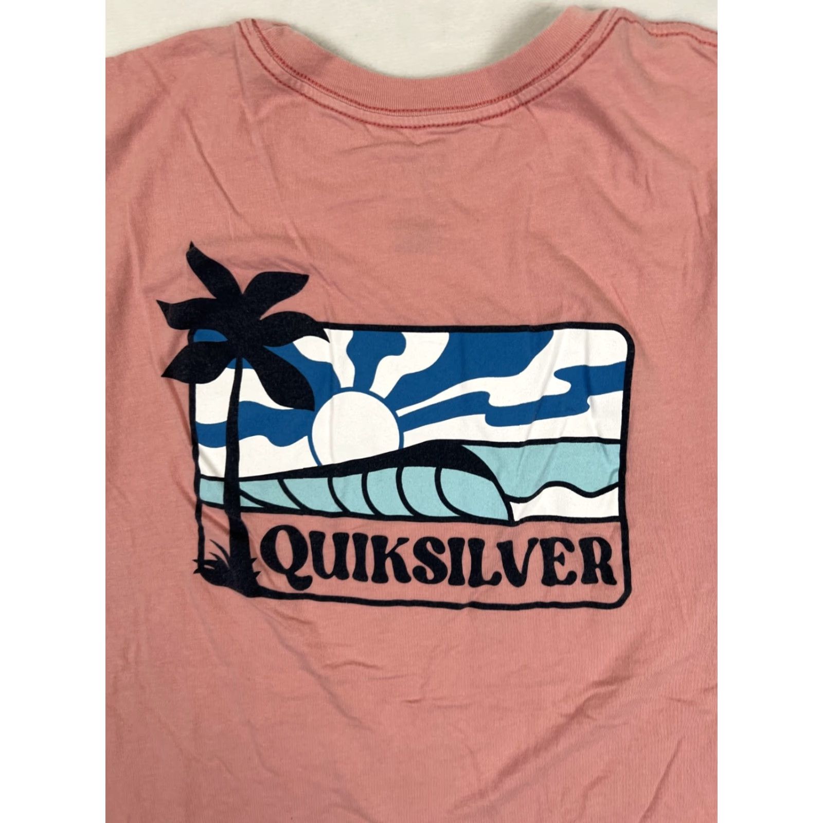 Quiksilver VINTAGE Quiksilver T-Shirt XL Pink Retro Logo Graphic Print Short Sleeve Crew Neck Men 90s Y2K Summer Spring Fall Size US XL / EU 56 / 4 - 7 Thumbnail