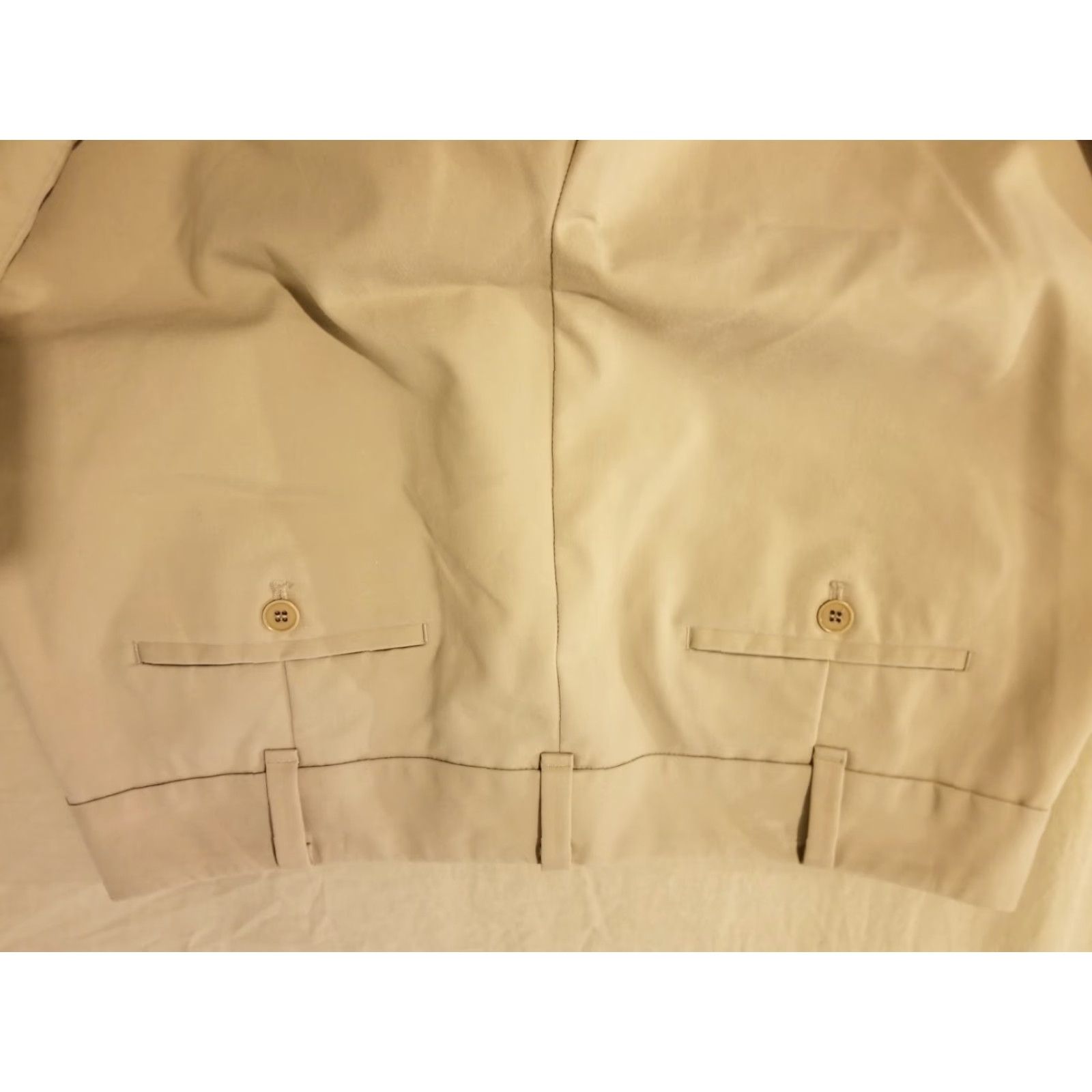 Talbots Womens Talbots Pants Chino Cotton Beige 12 Vintage? Size 34" / US 12 / IT 48 - 2 Thumbnail