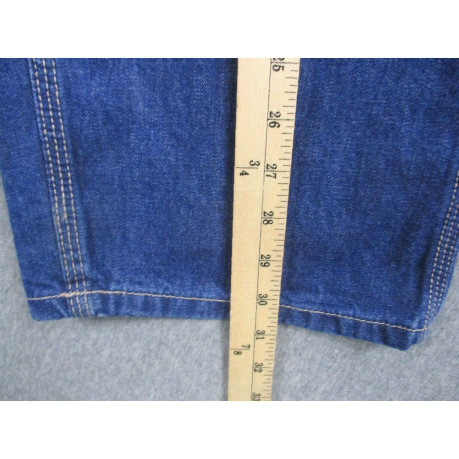 Carhartt Carhartt FR Denim Dungaree Jeans 34x30 Mens Blue Original Fit Work FRB13-DNM Size US 34 / EU 50 - 7 Thumbnail